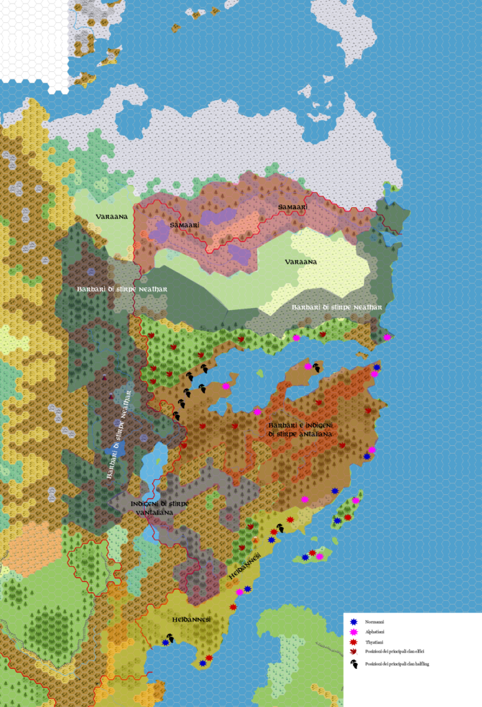 Norwold Ethnographical, 24 miles per hex, by Simone Neri, April 2006 (version 1)
