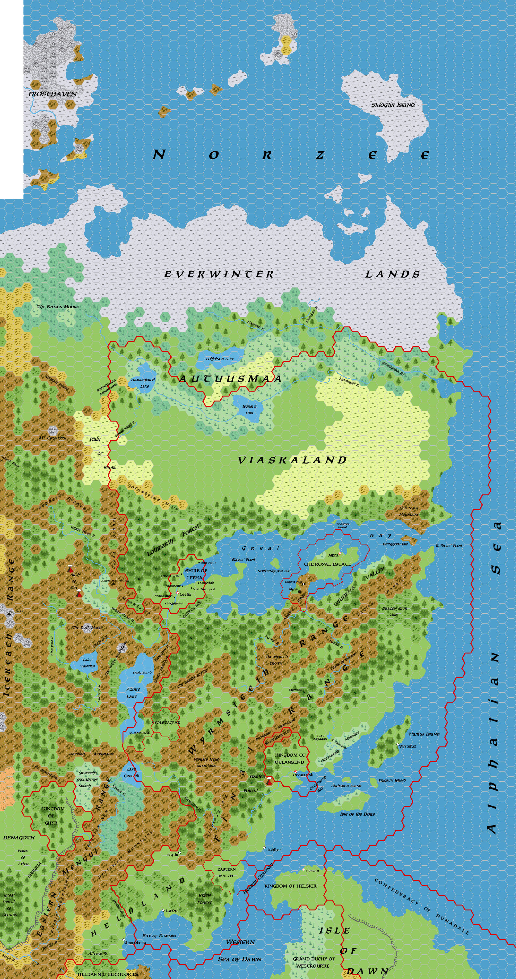 Norwold, 24 miles per hex, by Simone Neri, April 2006 (version 1.5)