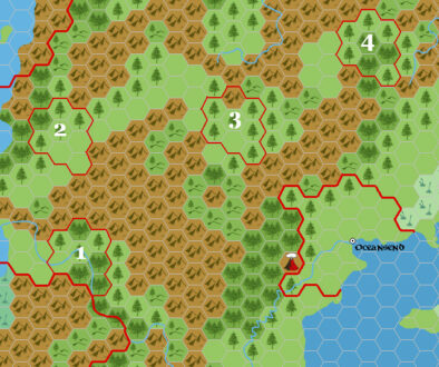 Proposed positions for Vyolstagrad, 24 miles per hex, by Simone Neri, April 2006