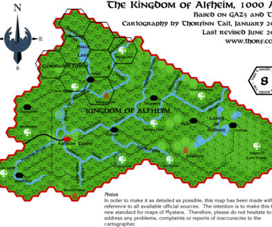 Alfheim, 8 miles per hex by Thorfinn Tait, with 3 mile per hex overlay by Simone Neri, July 2008