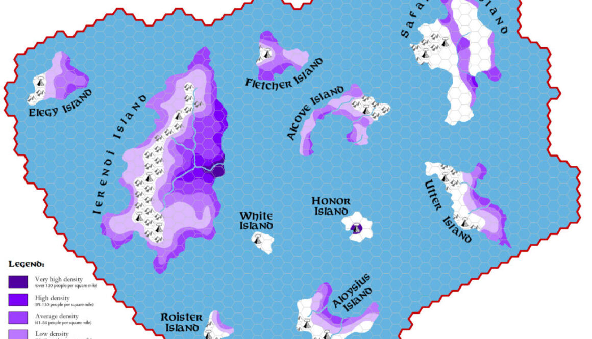 Ierendi, 8 miles per hex Demographic, by Simone Neri, March 2014