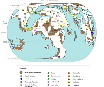 Rakasta of Mystara 35,000 to 3,000 BC, by Simone Neri, August 2008