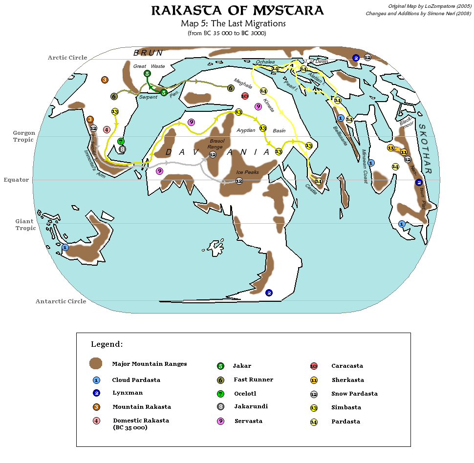 Rakasta of Mystara 35,000 to 3,000 BC, by Simone Neri, August 2008
