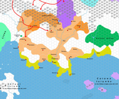 Traladara 1100-992 BC, 8 miles per hex, by Simone Neri, September 2013